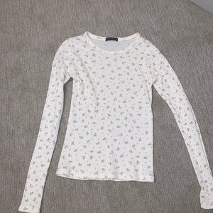 Brandy Melville Long Sleeve Floral Top